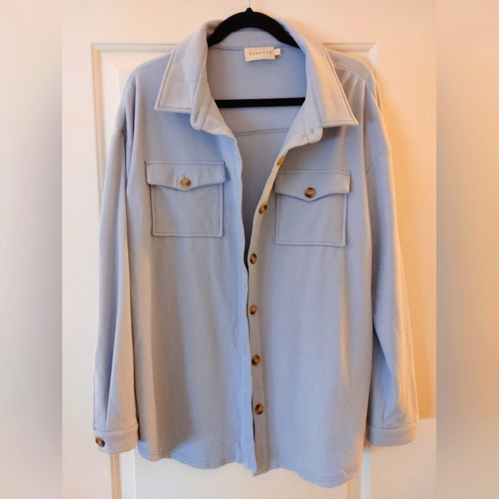 Ninexis Light Blue Button-Up Shirt ~ Size S